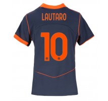 Inter Milan Lautaro Martinez #10 Koszulka Trzecia damskie 2025-26 Krótki Rękaw